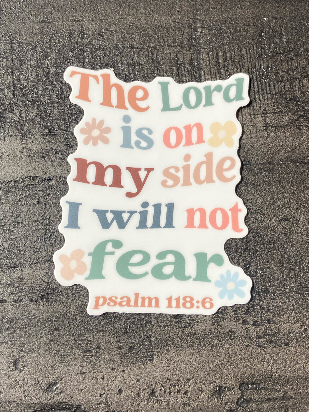 The Lord is on my side I will not fear